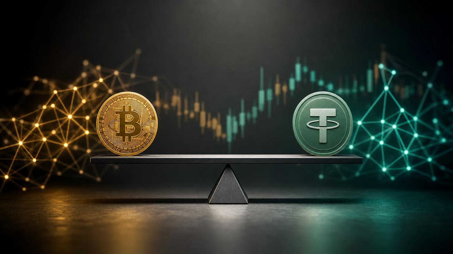 Bitcoin and USDT exchange screen illustrating how price movement and transaction confirmation time can affect the final amount